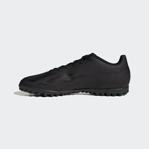 adidas Unisex X Crazyfast.4 Turf Sneaker, Core Black/Core Black/Core Black, 6.5 US Men
