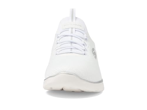 Skechers womens Summits Sneaker, Black/Pink, 8.5 US