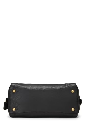 Prada, Pre-Loved Black Vitello Daino Convertible Top Handle Bag, Black