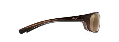 Maui Jim Men's and Women's Kipahulu Polarized Wrap Sunglasses, Marlin/HCL® Bronze, Small