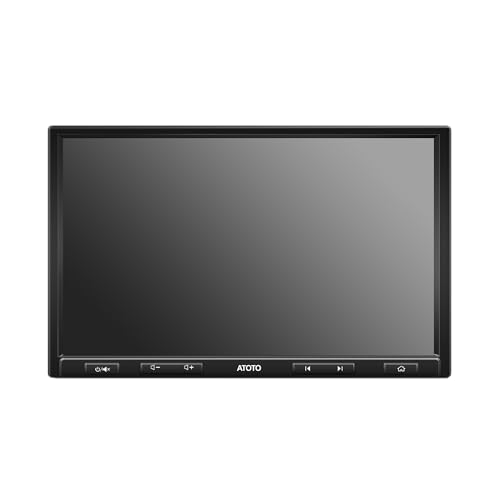 ATOTO F7 Adaptive Double-DIN &Single-DIN 10 Inch Car Stereo, QLED Touchscreen Car Radio, Wireless CarPlay& Android Auto, Bluetooth, HD Live Rearview, MirrorLink, Quick Charge, F7G110XE