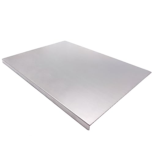 BILLAMB Stainless Steel Cutting Boards for The Kitchen, Suitable for Meat, Fruits, Vegetables, Bread, and Baking Large-sized Cutting Boards (40 x 30cm/15.7 x 11.8 in)