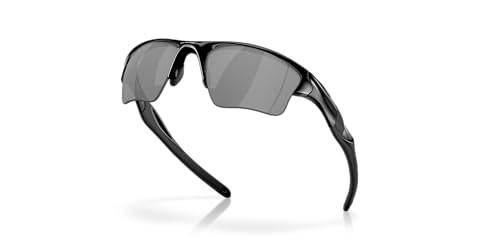 Oakley Men's OO9154 Half Jacket 2.0 XL Rectangular Sunglasses, Polished Black/Black Iridium, 62 mm + 1