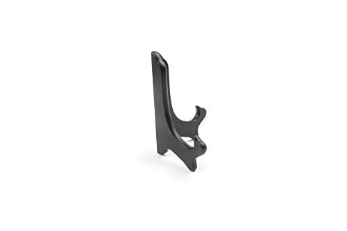 Fox Run Black Plate Stand, 6-Inch, Wood