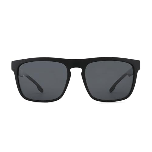ZENOTTIC Polarized Sunglasses Men TR90 Frame Carbon Fiber Temple UV400 Protection Square Mens Sun Glasses for Driving Fishing