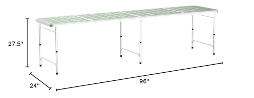 GoPong 8 Foot Portable Beer Pong / Tailgate Tables (Black, Football, American Flag, or Custom Dry Erase)