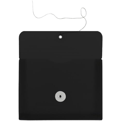 JAM PAPER Plastic Envelopes with Button & String Tie Closure - Legal Booklet - 9 3/4 x 14 1/2 - Yellow - 3/Pack