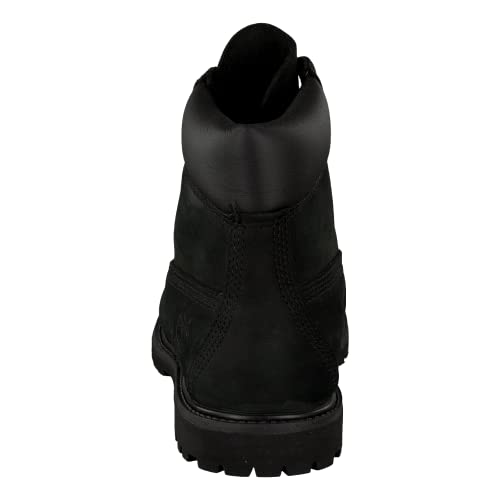 Timberland Women's 6" Premium Boot Black Nubuck 8.5 B - Medium