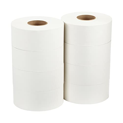 PACIFIC BLUE BASIC® JUMBO JR. 2-PLY HIGH-CAPACITY TOILET PAPER, WHITE, 8 ROLLS PER CASE