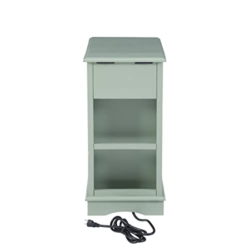 Powell Furniture Barron Accent Table, Aqua, Small
