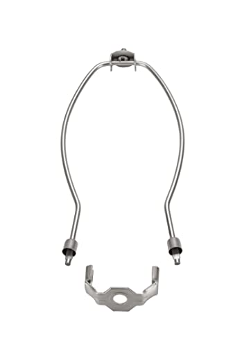 Aspen Creative 20001-12 8" Polished Brass Finish (2 Pack) Lamp Harp with Saddle