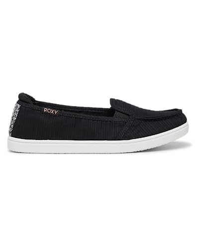 Roxy Women's Minnow Wide Slip-On Sneaker Shoe, 5 Black