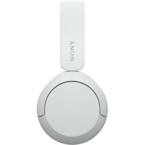 Sony WH-CH520 Best Wireless Bluetooth On-Ear Headphones with Microphone for Calls and Voice Control, Up to 50 Hours Battery Life with Quick Charge Function, Includes USB-C Charging Cable - White