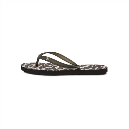 Volcom Men's Rocker Flip Flop Sandal, Asphalt Black, 6