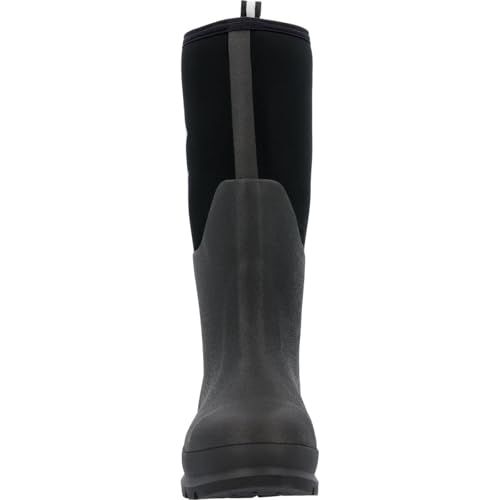 Muck Boot mens Chore Classic Tall Steel Toe Rubber Work Boots, Black, 5