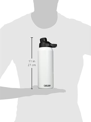 CamelBak Chute Mag 20oz Vacuum Insulated Stainless Steel Water Bottle, White