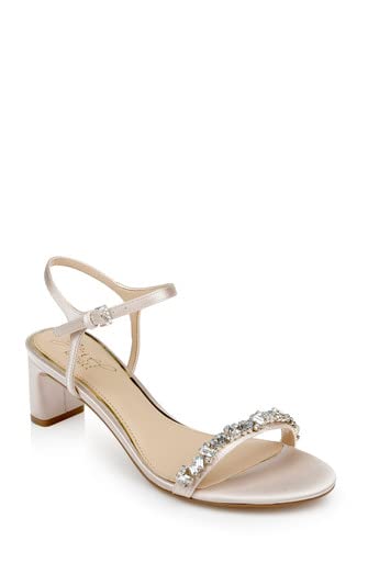 Jewel Badgley Mischka Dagny Strappy Low Block Heel