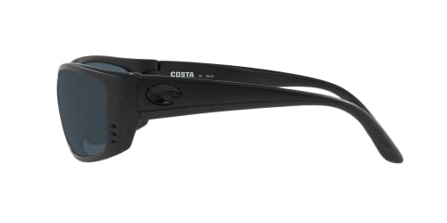 Costa Del Mar Man Sunglasses Blackout Frame, Gray Lenses - 64MM