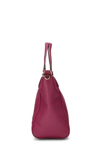 Gucci, Pre-Loved Purple Grained Leather Soho Top Handle Bag, Purple