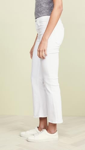 FRAME Women's Le Crop Mini Boot Cut Jeans, Blanc, White, 23