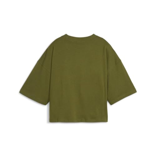 PUMA Women's Better Classics Oversized Tee, Olive Green