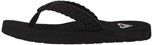 Roxy Girls Porto Sandal Flip Flop, Black 20, 1 Little Kid