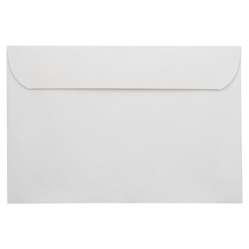 LUXPaper 6 x 9 Full Face Window Envelopes | Bright White | 28lb. Text | 50 Qty