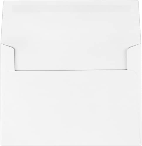 A7 Invitation Envelopes (5 1/4 x 7 1/4) - 24lb. Bright White (50 Qty) | Perfect for Invitations, Announcements, Sending Cards, 5x7 Photos | 72940-50