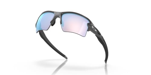 Oakley Men's OO9188 Flak 2.0 XL Rectangular Sunglasses, Steel/Prizm Snow Sapphire, 59 mm