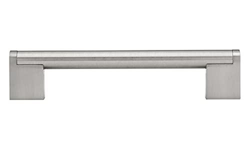 Richelieu Hardware BP71996195 Sanremo Collection 3 3/4-inch (96 mm) Center-to-Center Brushed Nickel Modern Cabinet and Drawer Pull Handle for Kitchen, Bathroom, and Furniture