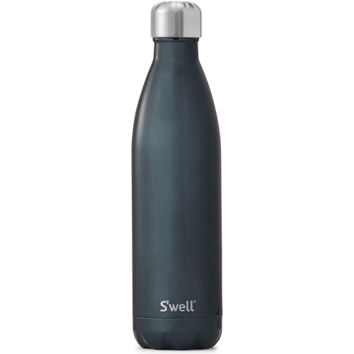 S'well Stainless Steel Water Bottle, 25oz, Blue Suede, Triple Layered Vacuum Insulated Containers Keeps Drinks Cold for 48 Hours and Hot for 24, BPA Free, Perfect for On the Go