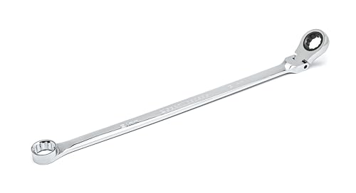 GEARWRENCH GearBox 12 Pt. XL Flex Head Double Box Ratcheting Wrench, 21mm - 86021 , Black