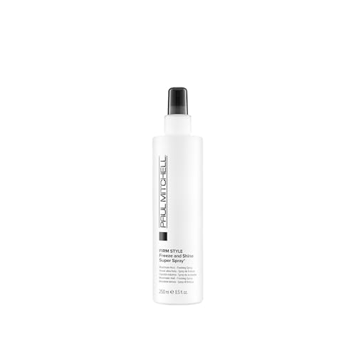 Paul Mitchell Freeze and Shine Super Hairspray, Maximum Hold, Shiny Finish Hairspray, For Coarse Hair, 8.5 fl. oz.