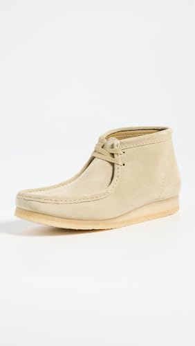 Clarks Men's Wallabee B, Maple Tan Suede, 7.5 M US