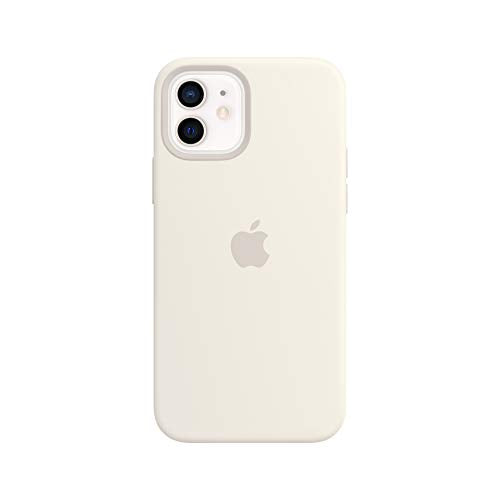 Apple iPhone 12 and iPhone 12 Pro Silicone Case with Magsafe - White