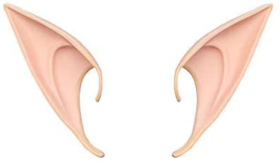 Cosplay Fairy Pixie Elf Ears Halloween Party Pointed Prosthetic Tips Ears(Long Style)