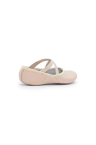 Capezio Girls Leather Juliet Ballet Shoe-Child, Light Pink, 2 Little Kid