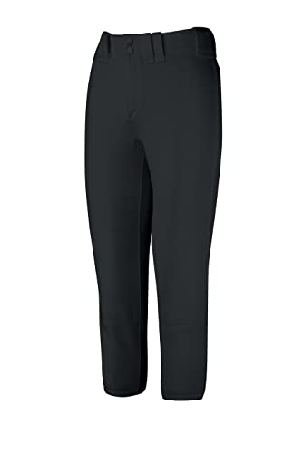 Mizuno womens Select Low Rise Mizuno Wo Men's Belted Pant XS Black, Black, X-Small US