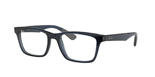 Ray-Ban RX7025 Square Prescription Eyewear Frames, Havana/Demo Lens, 57 mm