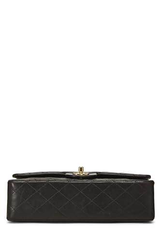 Chanel, Pre-Loved Black Quilted Lambskin Classic Double Flap Medium, Black