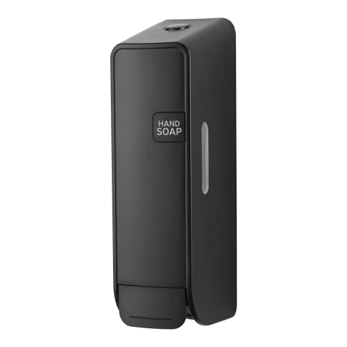 Mini Wall Mount Manual Dish Foam Soap Dispenser, 300 ml (10.0 oz), Sealed Cartridges Sold Separately, Black