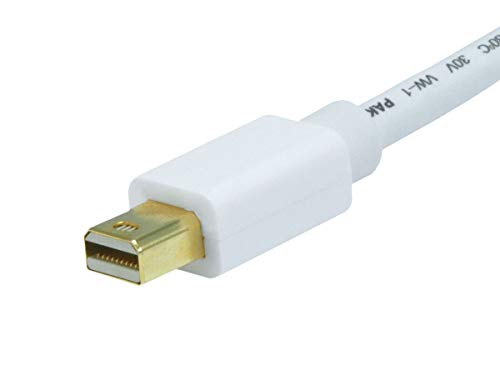 Monoprice Video Cable - 3 Feet - White | 32AWG Mini Display Port to VGA Cable