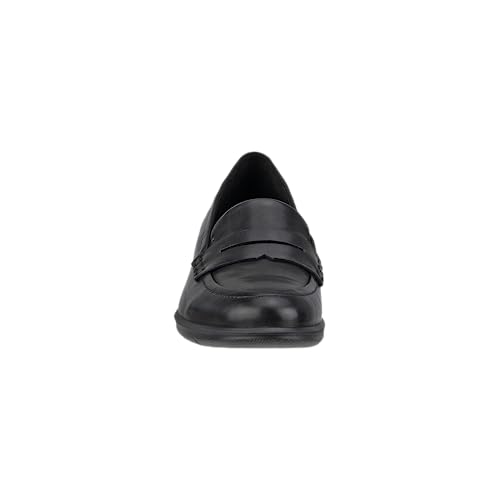 ECCO Women's Felicia Penny Loafer, Black, 4-4.5