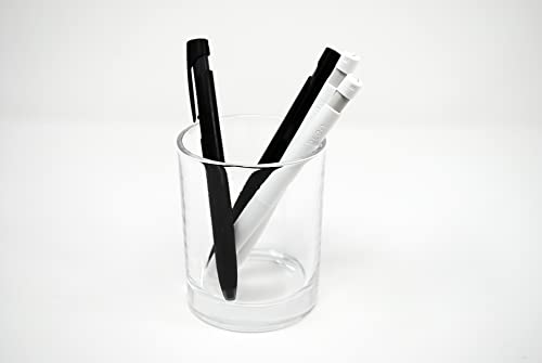 Zebra Pen bLen Retractable Gel Pen, Black and White Barrel, Medium Point, 0.7mm, Black Ink, 6-Pack with 4 Refills (41416)