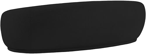 Meridian Furniture 693Black-S Hyde Collection Modern | Contemporary Boucle Fabric Upholstered Sofa, Black, 89.5" W x 38" D x 27.5" H