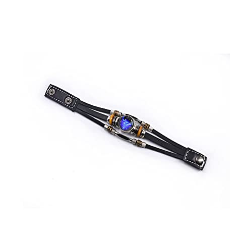 Constellation Zodiac Capricorn Bracelet Handmade Woven Multilayer Zodiac Sign Leather Wrap Bracelet Wristband for Women Men Jewelry Gift 2Pcs Set