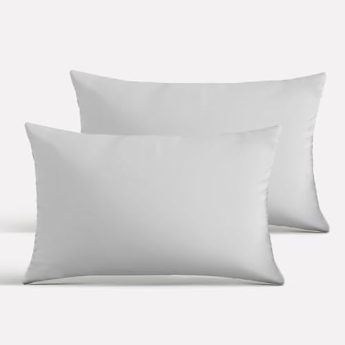 patdrea Throw Pillows - Pillow Insert Set of 2 - Throw Pillows for Couch & Bed - Soft & Comfortable White Pillows Indoor/Outdoor Decorative Cushion