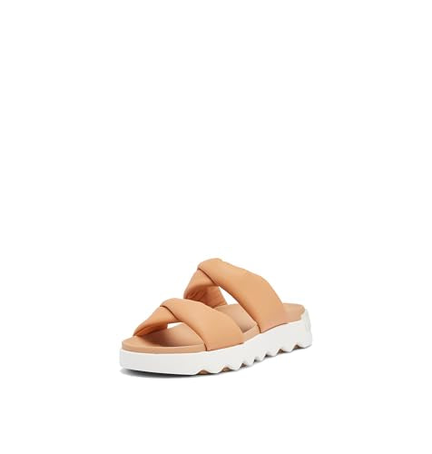 Sorel Women's Viibe Twist Slide Sandals - Honey White, Gum 17 - Size 10