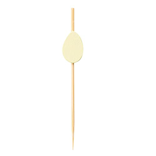 Restaurantware 3.5 Inch Food Skewers 100 Golden Star Canape Sticks - Sturdy Disposable Gold Bamboo Wood Picks For Food Microwavable For Appetizers Desserts And Cocktails