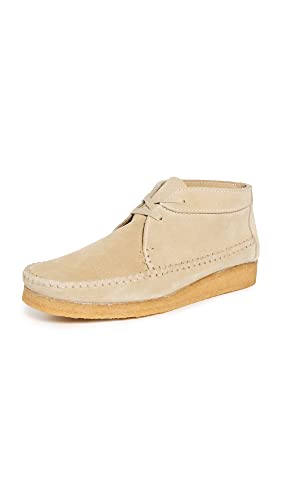 Clarks Men's Weaver Boots, Maple Suede, Tan, 13 Medium US